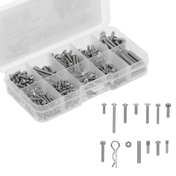 RC Screws Stainless Steel Screws Kit for Traxxas SCX10 II 90046 90047 RC Car Off-road Truck