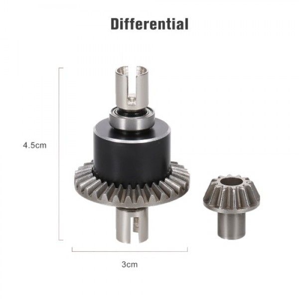 Metal Differential Gear for Wltoys 144001 124019 124018 1/12 1/14 RC car