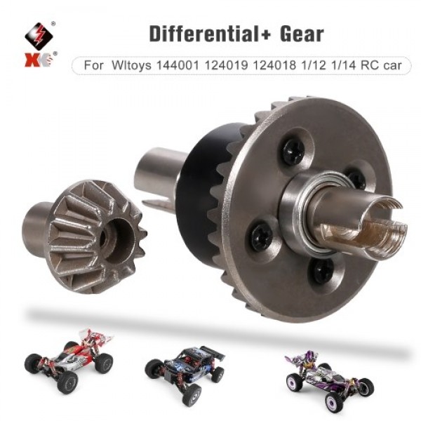 Metal Differential Gear for Wltoys 144001 124019 124018 1/12 1/14 RC car