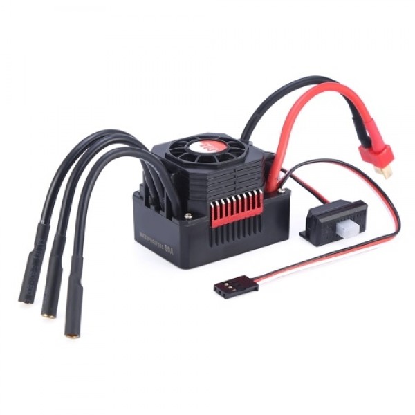 2300KV Brushless Motor and 60A ESC with Heat Sink Combo Set Waterproof Dustproof Compatible with HSP Tamiya Axial for RC 1/10 RC