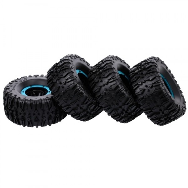 4pcs 135mm 2.2 Inch Rim Rubber Inflatable Tyre Tire Wheel