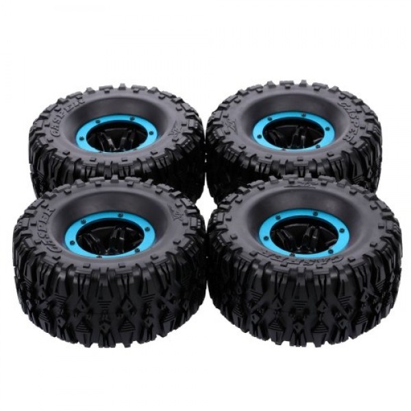 4pcs 135mm 2.2 Inch Rim Rubber Inflatable Tyre Tire Wheel