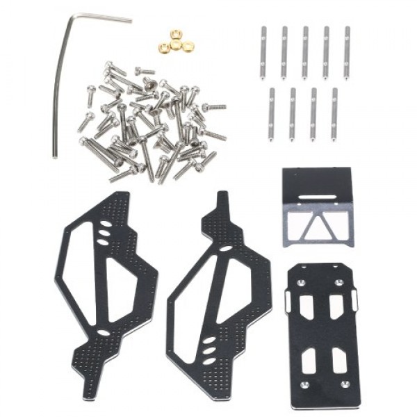 Aluminum Alloy RC Car Chassis Frame Car Body Frame for 1/24 Axial SCX24 90081 RC Car Accessories