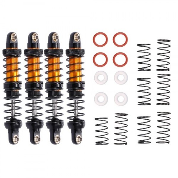 4pcs Adjustable 80mm Metal Shock Absorber Damper for 1/10 Tamiya CC01 RC Crawler Off-road Car