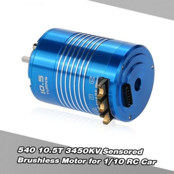 High Performance 540 10.5T 3450KV Sensored Brushless Motor for 1/10 RC Car Truck