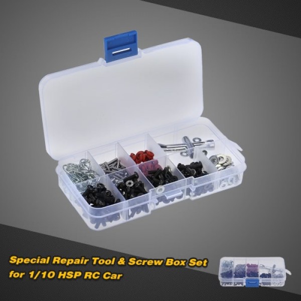 Special Repair Tool &amp; Screws Box Set for 1/10 HSP RC Car