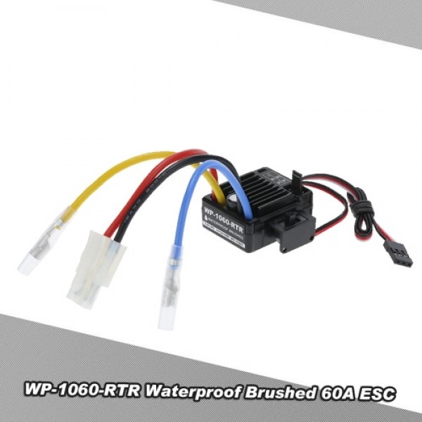 WP-1060-RTR Waterproof Brushed 2S-3S 60A ESC for 1/10 Tamiya Traxxas Redcat HSP HPI RC Car