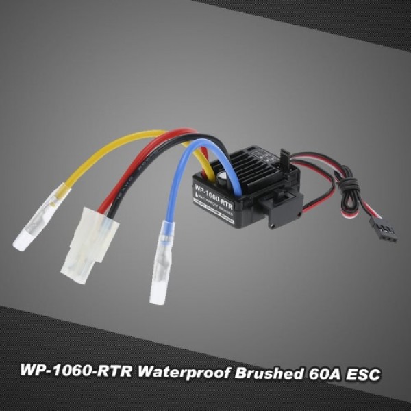 WP-1060-RTR Waterproof Brushed 2S-3S 60A ESC for 1/10 Tamiya Traxxas Redcat HSP HPI RC Car