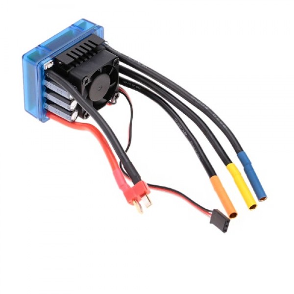 3674 2250KV 4P Sensorless Brushless Motor with 120A Brushless ESC（Electric Speed Controller）for 1/8 RC Car Truck