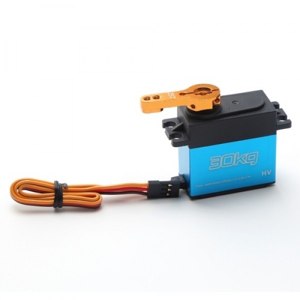 30KG Digital Servo Metal Gear Servo Waterproof for 1/8 1/10 1/12 Scale RC Cars Robot Boat Manipulator with 25T Arm