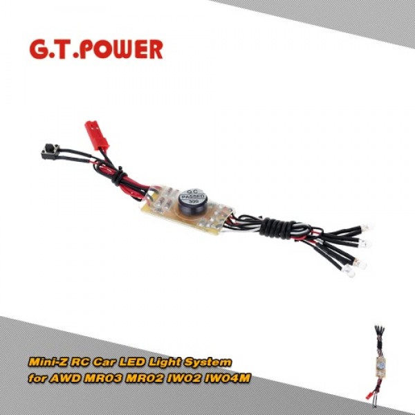 G.T.POWER Mini-Z RC Car LED Light System for AWD MR03 MR02 IW02 IW04M