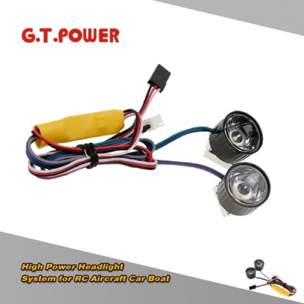 G.T.POWER High Power Headlight System for RC Aircraft Car Boat