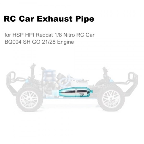 RC Car Exhaust Pipe Exhaust Joint Tubing for HSP HPI Redcat 1/8 Nitro RC Car BQ004 SH GO 21/28 Engine