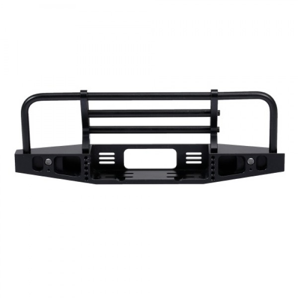 Front Bumper Metal with 2 LED Light for 1/10 Traxxas TRX-4 RC4WD Axial SCX10 RC Crawler Car