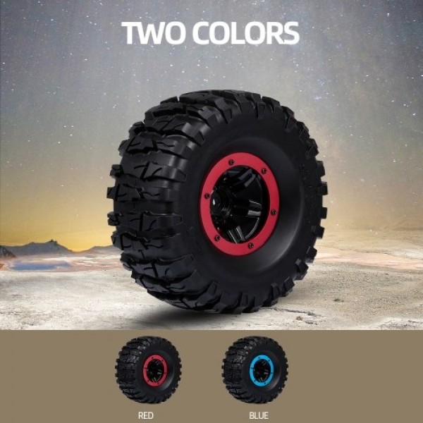 4pcs 120mm 1.9 Inch Rim Rubber Inflatable Tyre Tire Wheel for RC Car Traxxas HSP Redcat RC4WD Tamiya Axial SCX10 D90 HPI RC Rock