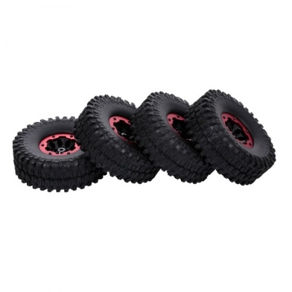 4pcs 120mm 1.9 Inch Rim Rubber Inflatable Tyre Tire Wheel for RC Car Traxxas HSP Redcat RC4WD Tamiya Axial SCX10 D90 HPI RC Rock