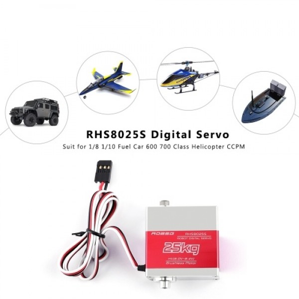 RHS8025S 25KG Digital Servo High Torque Metal Gear