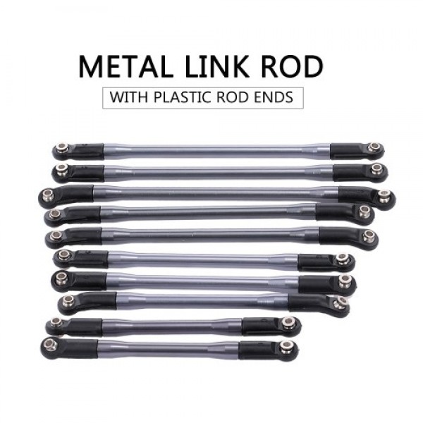 10pcs Metal Link W/ Plastic Rod Ends