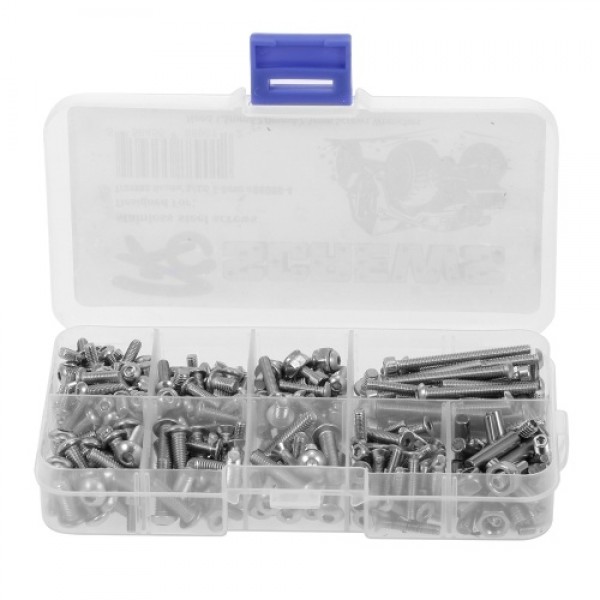 RC Screws Stainless Steel Screws Kit for Traxxas E-REVO 1/10 RC Car Big-Foot Truck