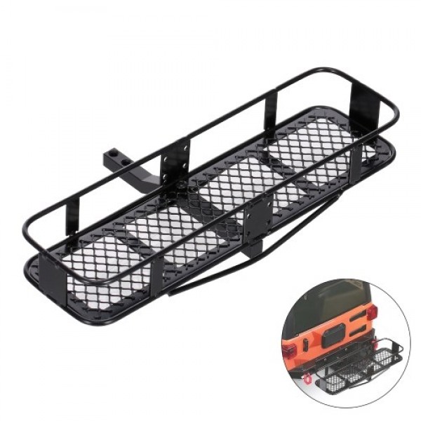 1/10 RC Car Back Hitch Cargo Carrier Luggage Basket Capacity Basket Trailer Compatible with Hsp Redcat Traxxas Tamiya Hpi Rc4wd 