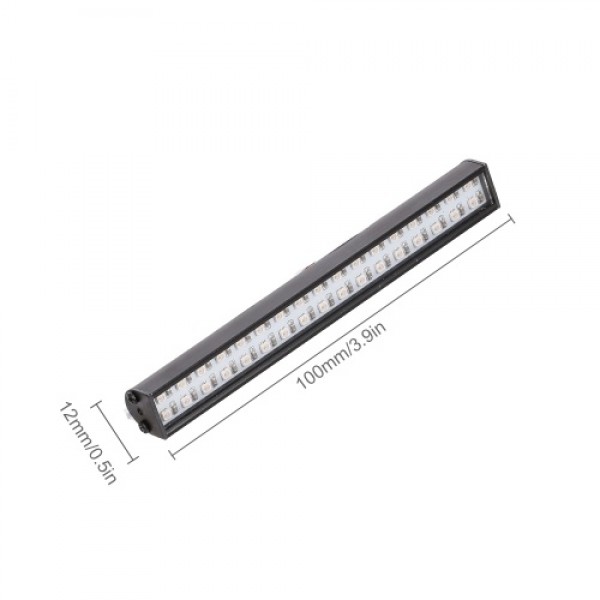 RC LED Lights Bar 100mm/3.9in Metal Roof Lamp Light Headlight 34LEDs Light