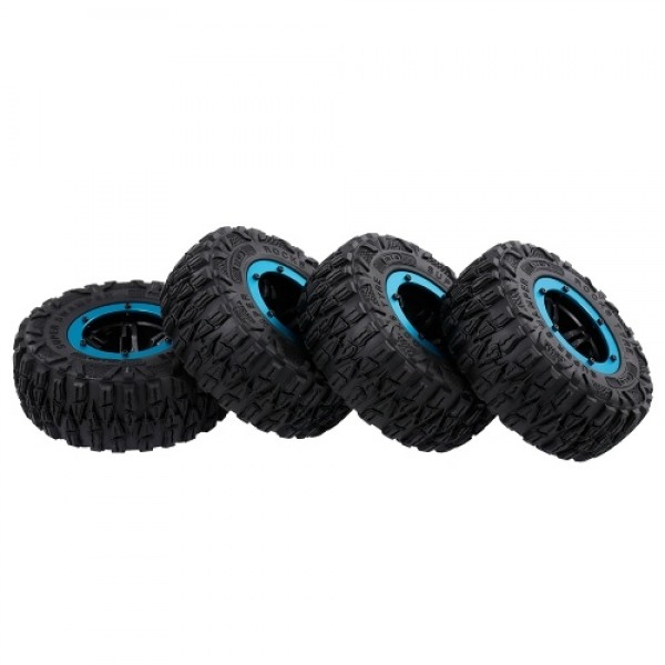 4PCS 2.2 Inch RC Car Wheel Tire with Plastic Rim Hub for 1/10 Traxxas HSP Redcat RC4WD Tamiya Axial SCX10 D90 HPI RC Crawler