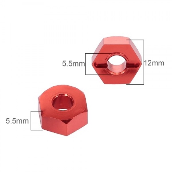 12mm Metal Hub Wheel Hex Adaptor