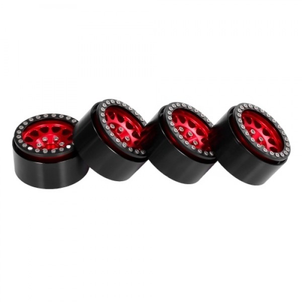 4PCS Metal 1.9 Beadlock Wheel Rim Hub for 1/10 Traxxas Hsp Redcat Rc4wd Tamiya Axial SCX10 D90 HPI RC Car