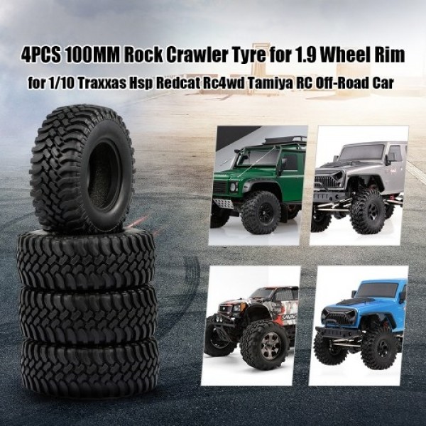 4PCS 100MM Rock Crawler Tyre