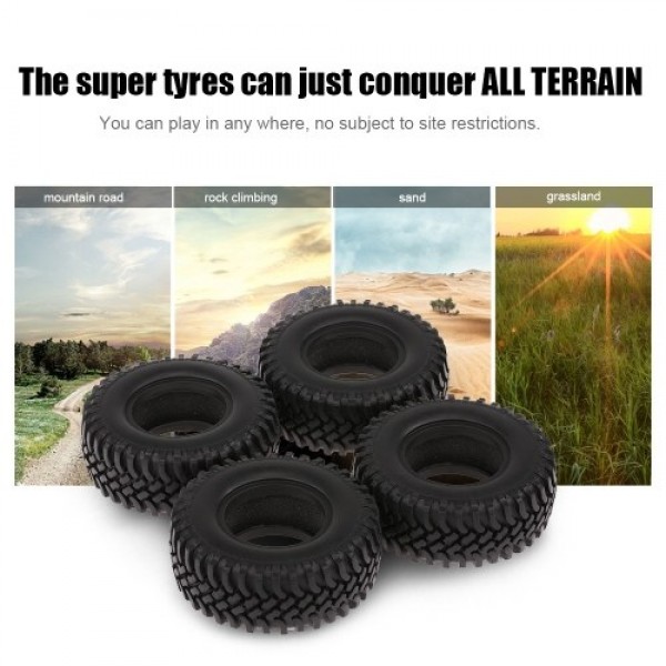 4PCS 100MM Rock Crawler Tyre