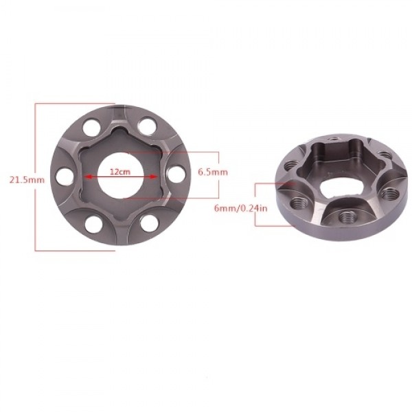 4Pcs 6mm Wheel Hex Hub  Adapter