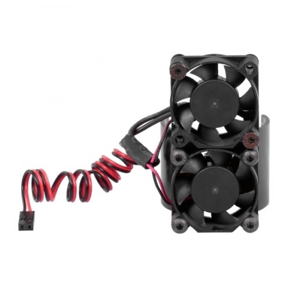 RC Car Motor Heatsink 550 540 Motor Double Cooling Fans with Thermal Sensor CNC Aluminum Alloy Heatsink