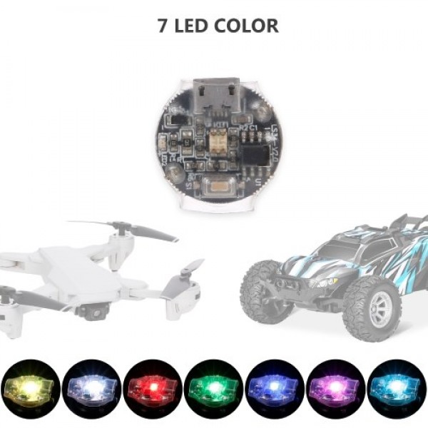 Mini LED Flash Lights Signal Lamp Rechargerable Navigation Light for Drone RC Car Compatible with DJI Mavic Drone Traxxas RC Car