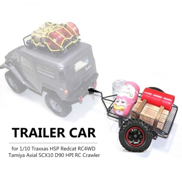 Trailer Car Hopper Trail for 1/10 Traxxas HSP Redcat RC4WD Tamiya Axial SCX10 D90 HPI RC Crawler Car DIY