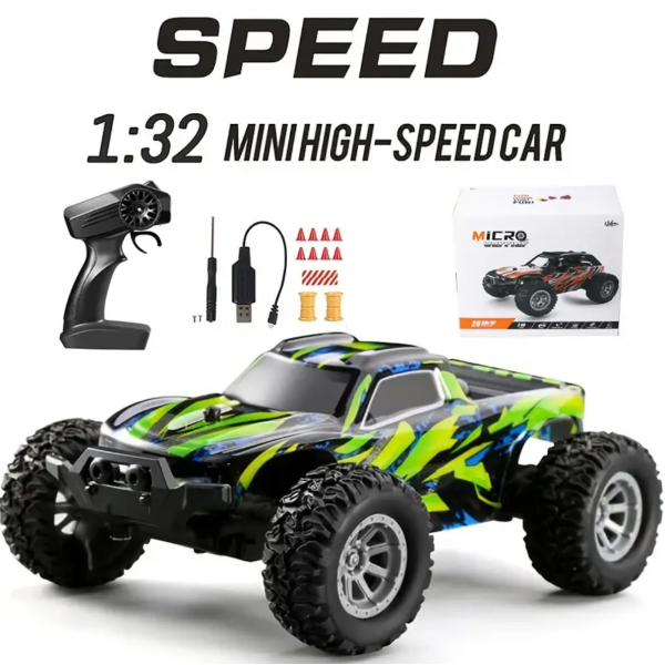 1:32Proportion Remote Control Car, Remote Control Car Max 20 Km/h, 2.4Ghz High-Speed All-terrain Outdoor Electric Toy Car, Boys & Girls Kids Remote Control Car-02