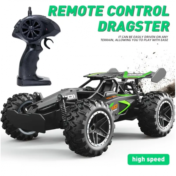 1:18 Small High-speed Off-road 2.4G Remote Control Car Drifting 15KM/H To Adapt To Various Road Sections Anti-collision Settings Rubber Big Tires