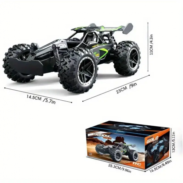 1:18 Small High-speed Off-road 2.4G Remote Control Car Drifting 15KM/H To Adapt To Various Road Sections Anti-collision Settings Rubber Big Tires