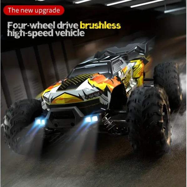 New Q117 2.4GHz Remote Control Car 70km/h Professional Level 2840 Brushless Motor (4000KV Value) 1:16 Four-wheel Drive Alloy High-speed Climbing Off-road Racing Bigfoot Car