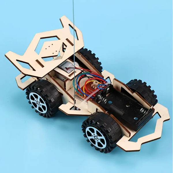 Student DIY Wireless Remote Control Car Scientific Invention Kit, Diy Small Technology Production Wireless Remote Control Car, Student Handmade Scientific Experiment Material Kit