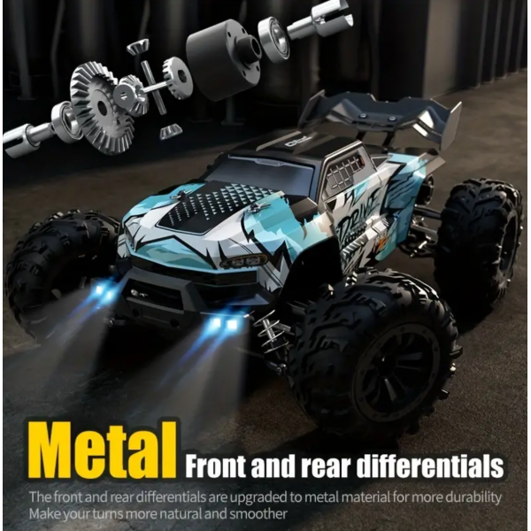 New Q117 2.4GHz Remote Control Car 70km/h Professional Level 2840 Brushless Motor (4000KV Value) 1:16 Four-wheel Drive Alloy High-speed Climbing Off-road Racing Bigfoot Car