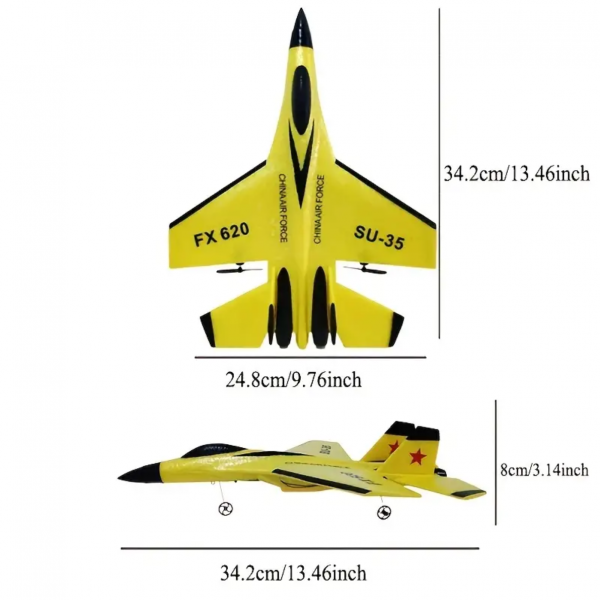 RC Foam Aircraft SU-35 Plane 2.4G Radio Control Glider Remote Control Fighter Plane Glider Airplane Foam Boys Toys For Children