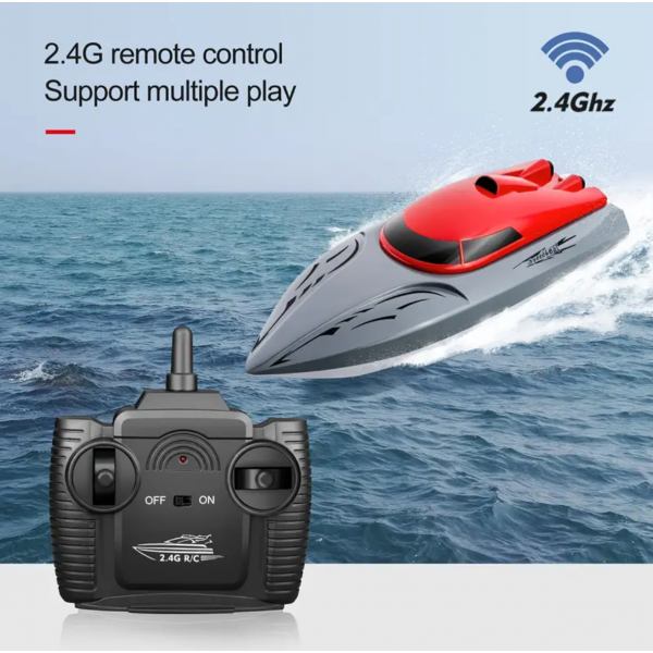 2.4G Remote Control Boat, Rechargeable High-speed Speedboat, Yacht Upgrade Version 806 Rechargeable Racing Boat Water Toy For Children