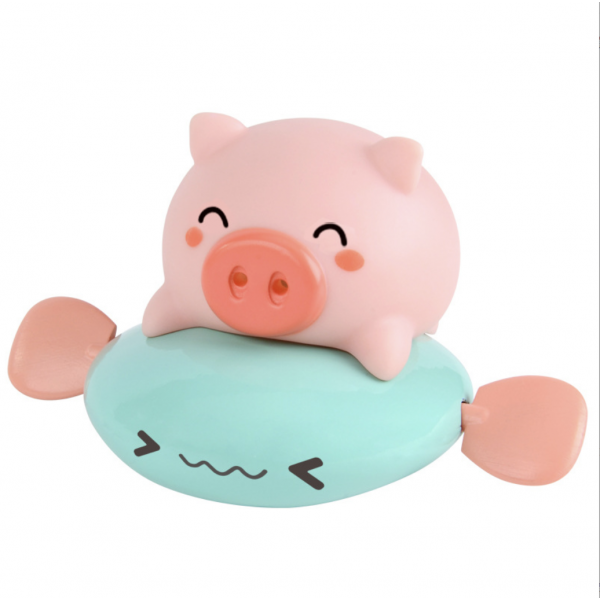 Children's wind-up piggy flying fish