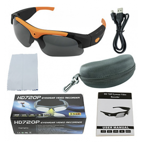 Eyewear DVR Video Camcorder Sunglasses 32GB HD 720P 5MP Mini Camera Digital Video Recorder